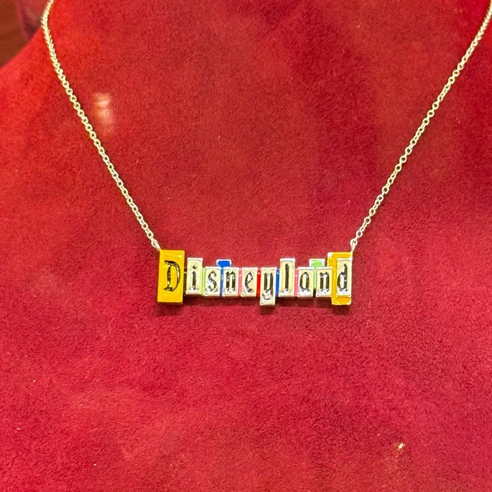 SOLD OUT Crislu Disneyland Marquee Necklace NIB - Picture 3 of 3